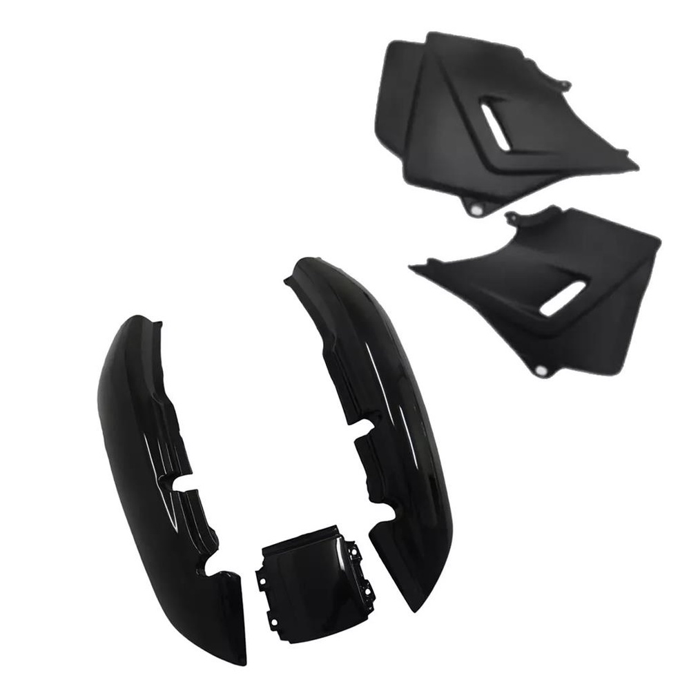 Carenagem Rabeta Traseira + Lateral Cbx 200 Strada Preto