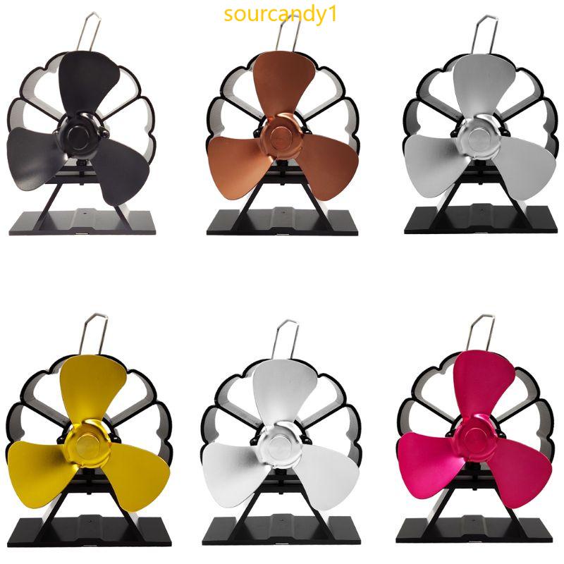 Sou ThickenSilent Heat Powered Wood Stove Fan 3 Blade Pequeno Para Idealizar Sua Casa