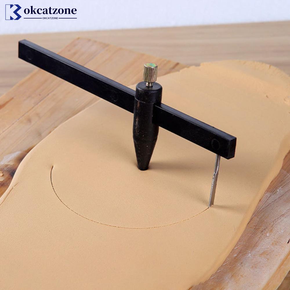 OKCATZONE Ferramentas De Olaria Cortador Circular De Cerâmica Ferramenta De Corte Calibrador De Medição De Plástico P8U9