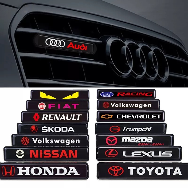 Luzes LED Da Rede Média Do Automóvel Modificadas No Logotipo Decorativo De Corrida Diurna em Oferta na Shopee