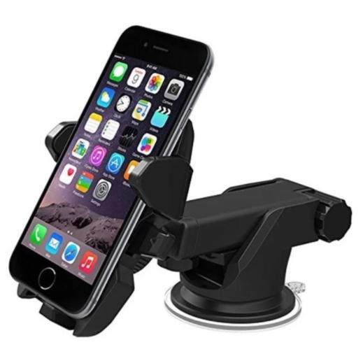 Suporte Celular Gps Carro Veicular Trava Automática Resistente Ajuste Rotação Base