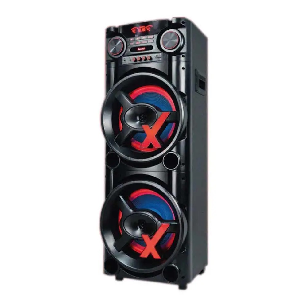Caixa de som amplificada Torre Som 1900W Amvox ACA1900 NewX Duplo Woofer 12 sem FM TWS Bivolt em Oferta na Shopee