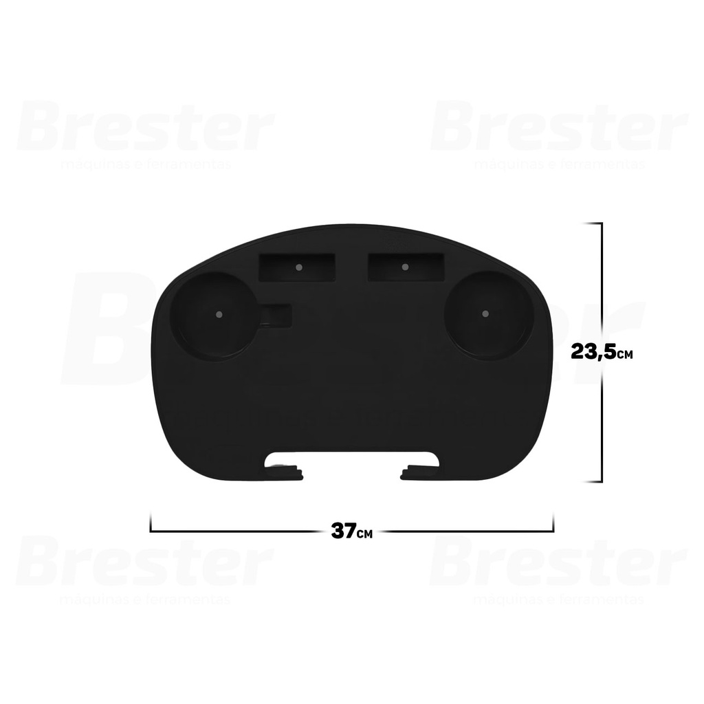 Mesa Portátil Lateral P/ Cadeira De Praia Piscina Porta Copos Suporte Celular Cor Preta — imagem 2 de 2