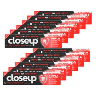 Kit Creme Dental Close Up Triple Menta Americana 70g - 12 Unidades