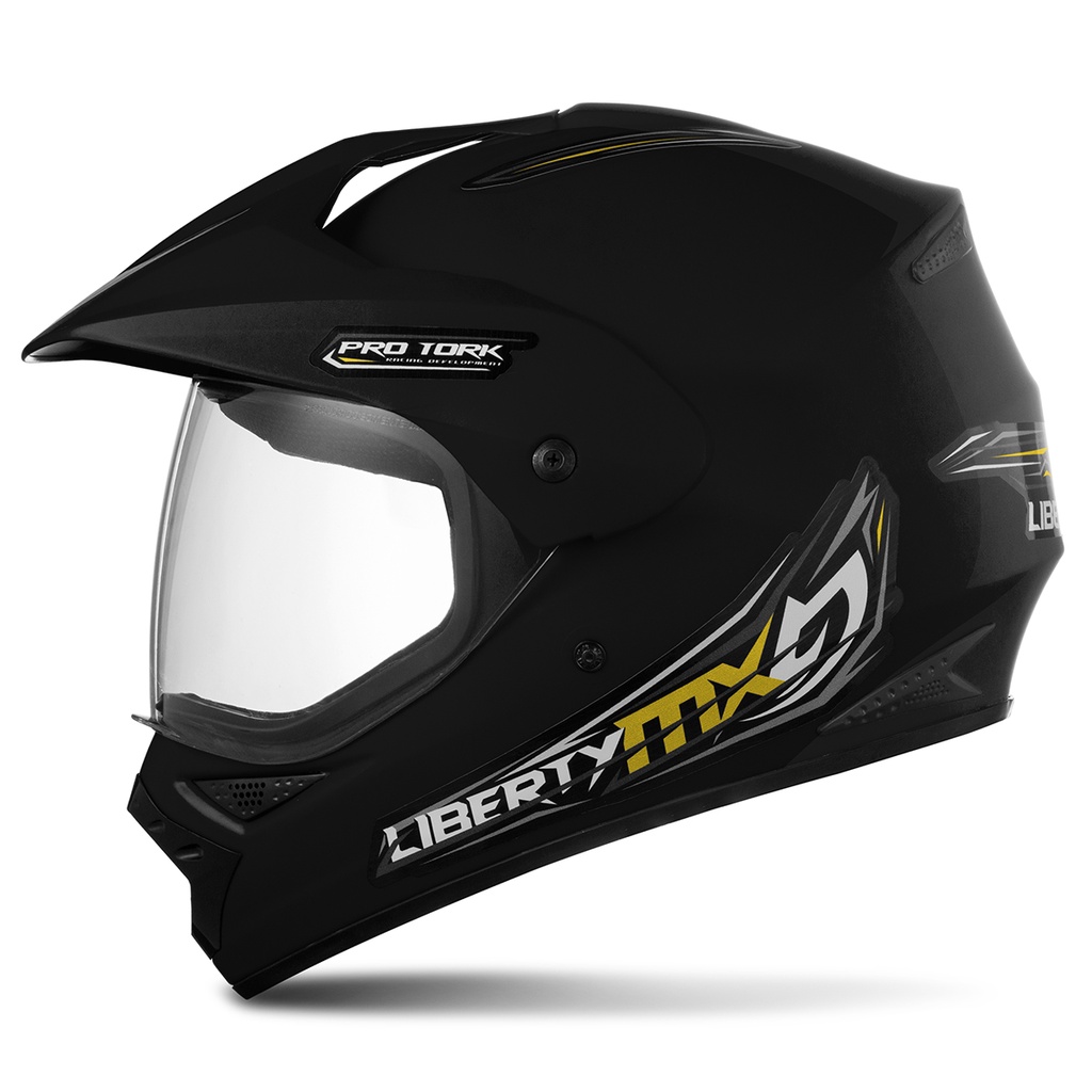 Capacete Moto Fechado Integral Off Road Pro Tork Liberty Mx Vision Pro Viseira C