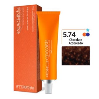 Coloração Especialista Probelle 5.74 Chocolate Acobreado 50 G