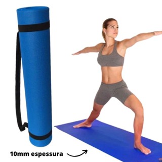 Tapete Yoga Pilates Fitness Ginástica Treine em Casa 1,00x0,50 em Oferta na Shopee