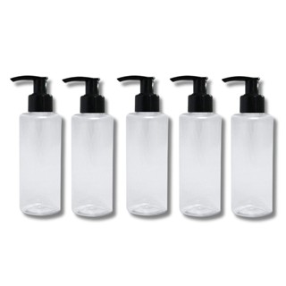 Kit 5 Frascos Tampa Válvula Pump 100ml Cilíndricos Viagem Sabonete Liquido Skincare Shampoo em Oferta na Shopee
