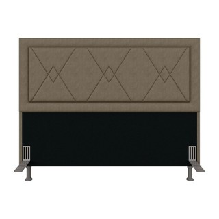Cabeceira Estofada Para Cama Queen Valência Capuccino - M. Arapongas em Oferta na Shopee