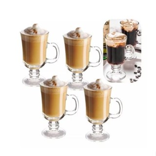Jogo 4 Canecas Irish Coffe Capuccino 230ml Café Class Home