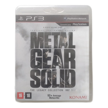 Ps3 Metal Gear Solid The Legacy Collection Ctodos Manuais