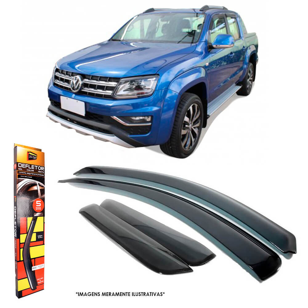 Calha de Chuva Amarok Cabine Dupla 2010 em diante 4 Portas TG Poli - 22015