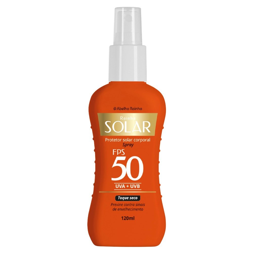 RAINHA SOLAR PROTETOR SOLAR CORPORAL EM SPRAY FPS 50 120ML