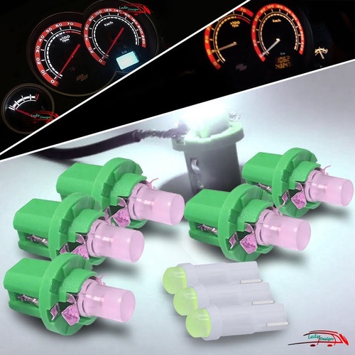 9 Lâmpada Led Branco Painel Tid Ventlação Tomada Meriva Ss
