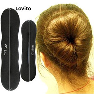 Lovito Casual Simples Básico Laço de Cabelo para Mulheres L63AD119
