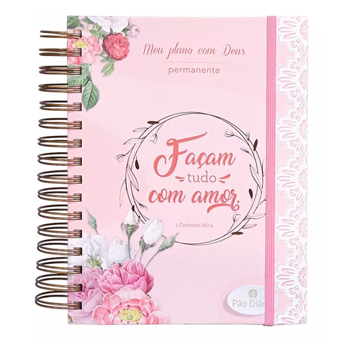 Meu Plano com Deus | Planner Permanente | Amor | Capa Dura Espiral em Oferta na Shopee