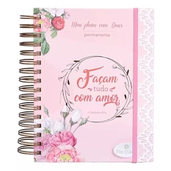 Meu Plano com Deus | Planner Permanente | Amor | Capa Dura Espiral