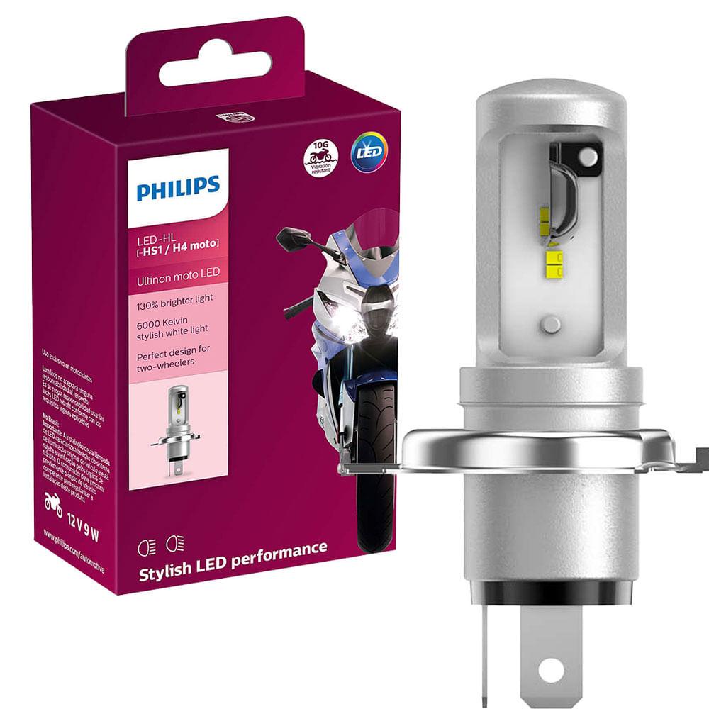 Lâmpada Philips Ultinon Led Moto Hs1 H4 12v 9w 6000k - Spare Parts and Accessories for Vehicles