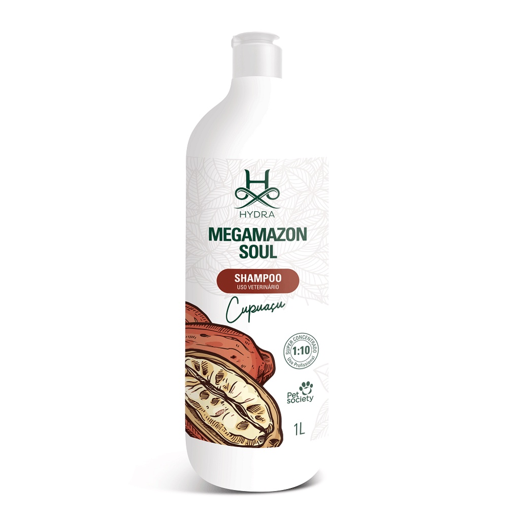 Shampoo Hydra Megamazon Soul Pet Cachorro Gato Cupuaçu 1L