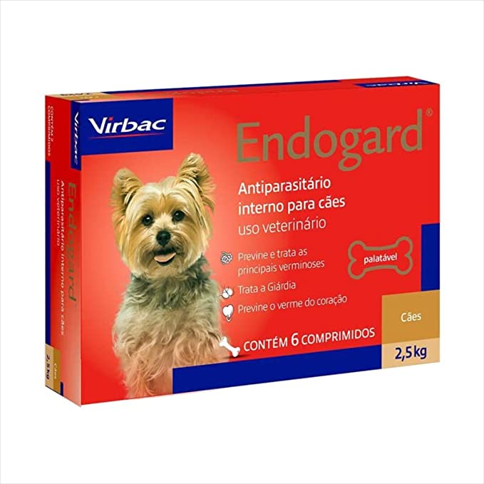 Endogard Vermífugo Cães 2,5kg - C/ 2 Comprimidos Virbac