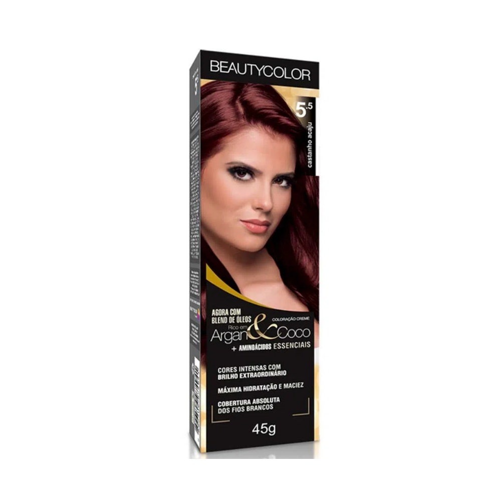 Tintura Beauty Color 5.5 Castanho Acajú - Beauty