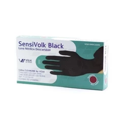 Luva Nitrílica Volk Sensi Black c/50un Tam. P