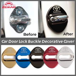 4Pcs Tampa De Proteção Da Fechadura Porta Do Carro Em Aço Inoxidável Protege Contra A Ferrugem Para Toyota Corolla Cross Hilux Yaris Etios RAV4 Bandeirante em Oferta na Shopee