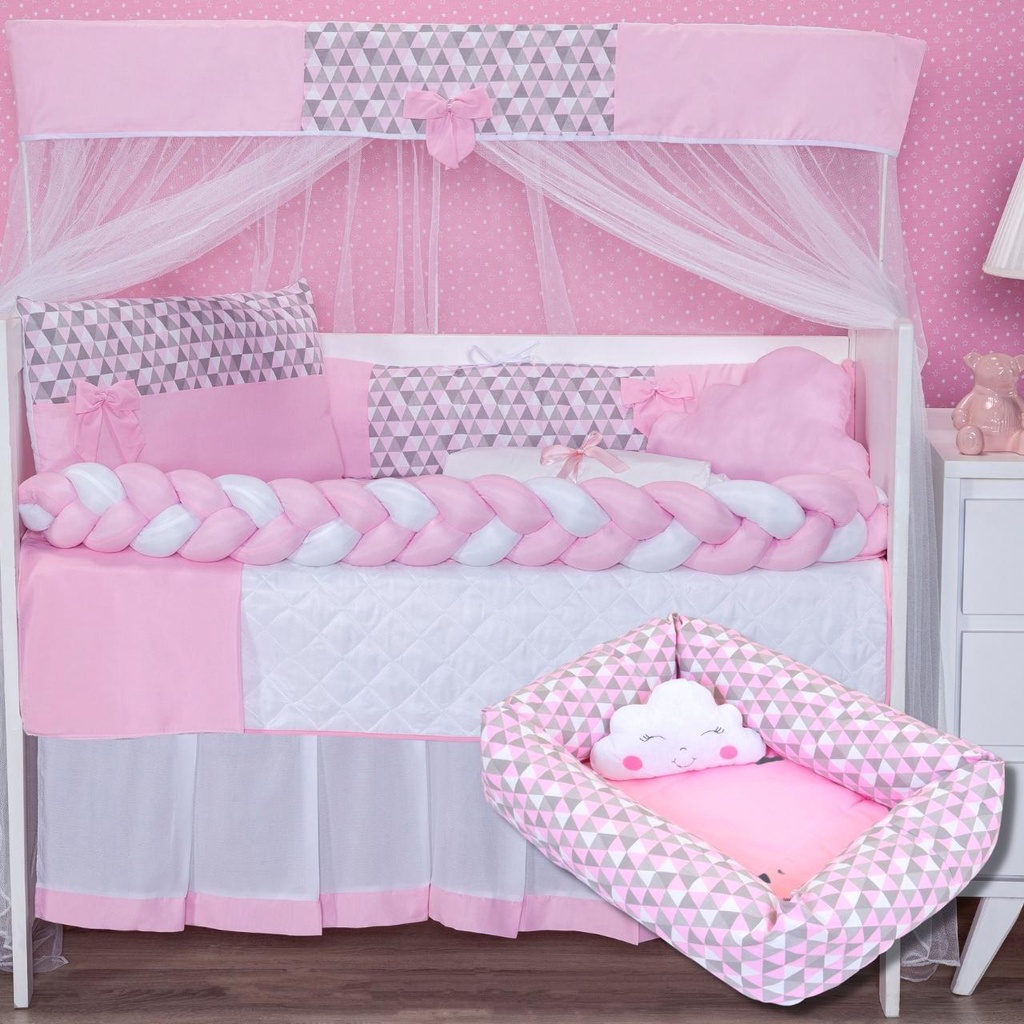 Kit Berço Americano com Ninho Redutor 12 Peças Menino e Menina Varios Modelos em Oferta na Shopee