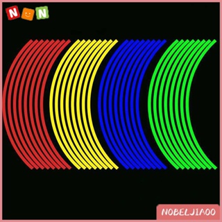 NJ 16Pcs Tiras De 18 Polegadastiras De Carro De Motocicleta Roda De Aro Decalque Fita Adesiva Refletiva Lotes em Oferta na Shopee