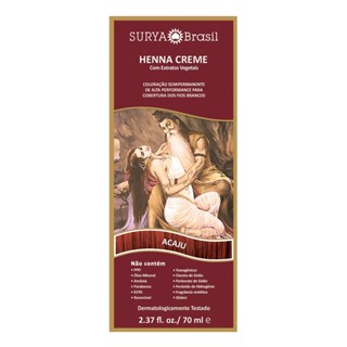 Henna Creme Surya Brasil Acaju kit