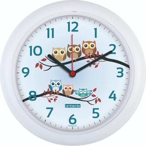 Relógio De Parede Decoração Casa E Cozinha Corujas