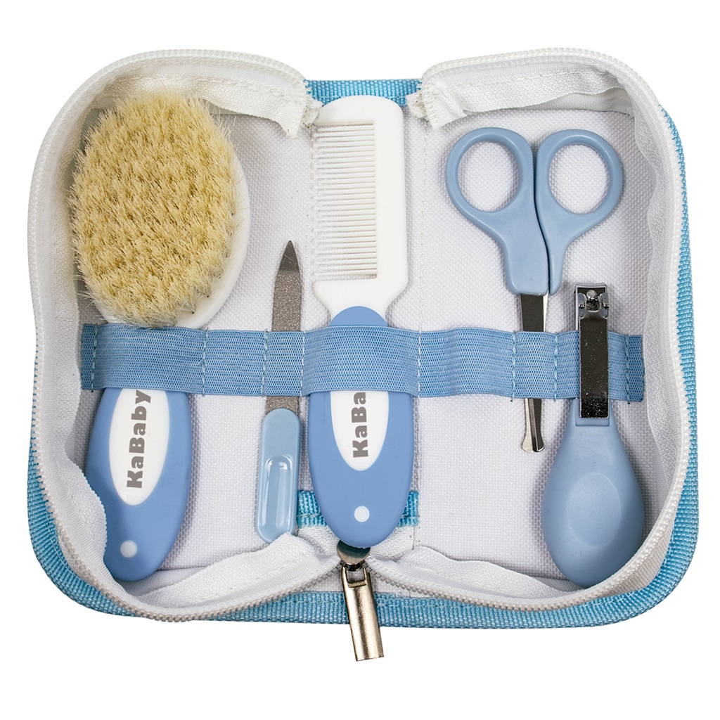 Kit Higiene Completo c/ 5 peças KaBaby Azul em Oferta na Shopee