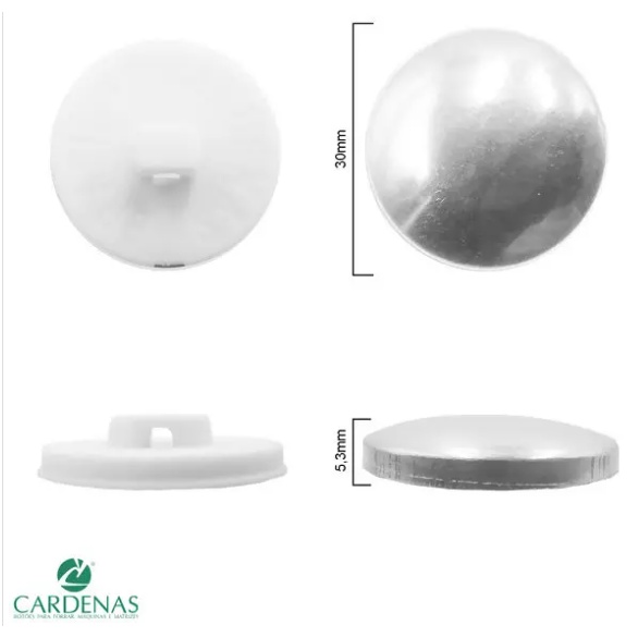 Botão bombê para forrar - Cardenas - N°30- 144 unidades*