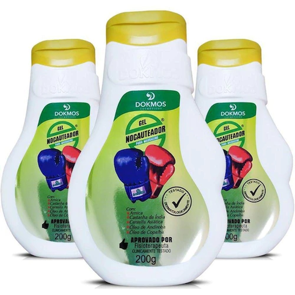 Kit 3x Gel Nocauteador 200G - Dokmos