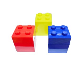 Trio de Potinhos Acrílico Lego