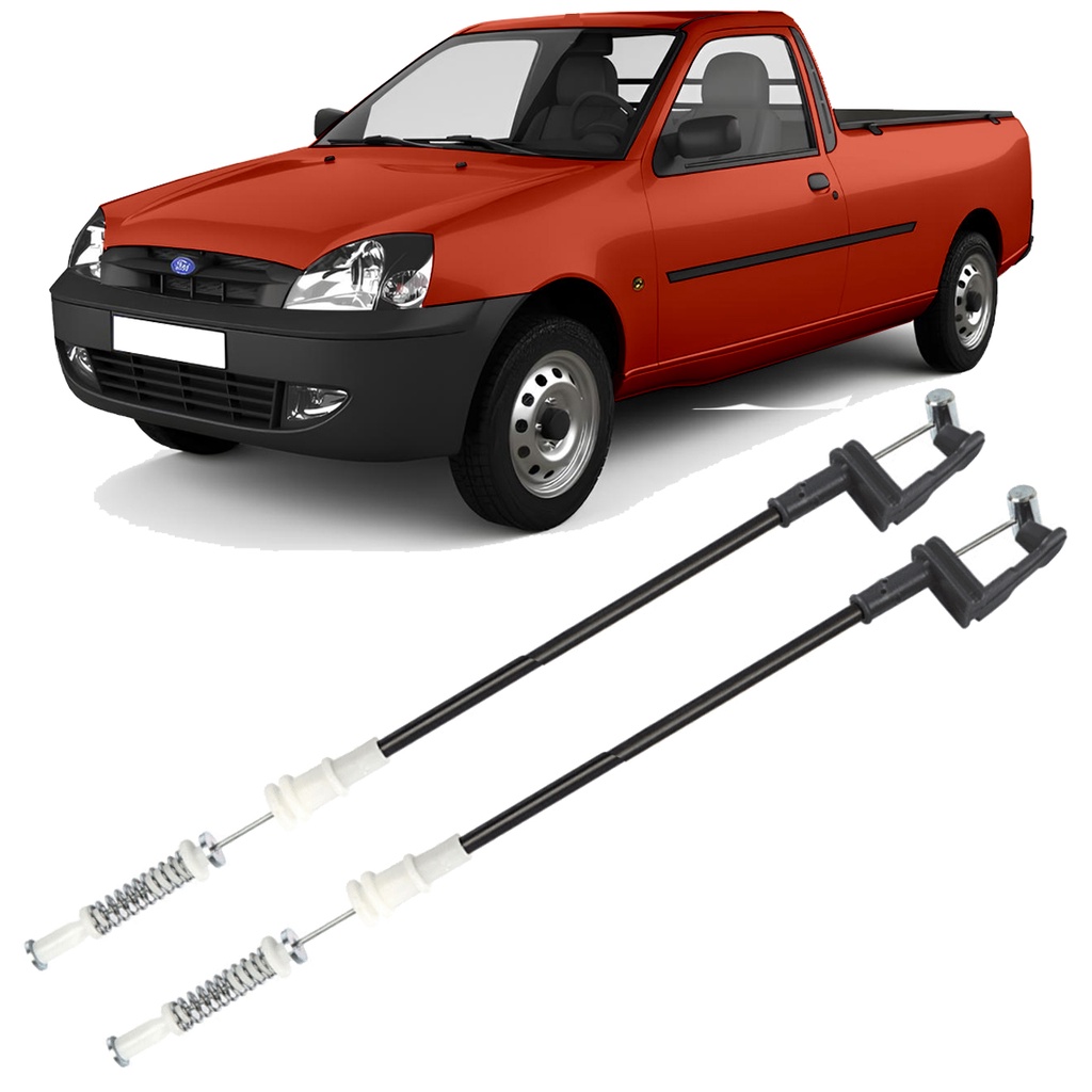 Par Cabo Fechadura Maçaneta Interna Dianteira Courier 1997 a 2013 Fiesta Street 1996 a 2005