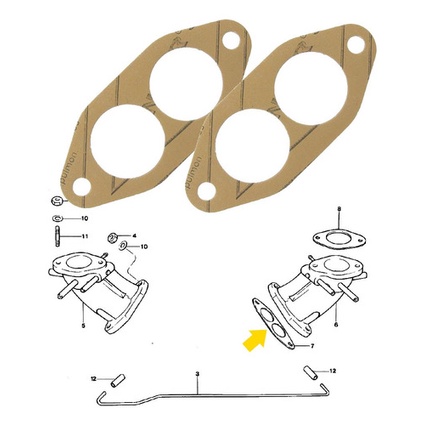 Junta ( Par ) Coletor Admissao Fusca Brasilia Kombi Variant em Oferta na Shopee