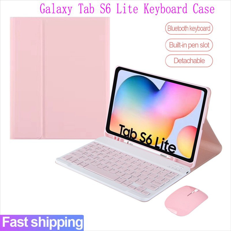 Capa De Teclado Para Samsung Galaxy Tab S6 Lite 10.4 2024 2022 SM-P610/P615 P613/P619 Sem Fio Bluetooth Touch pad Magnético Destacável Em Couro