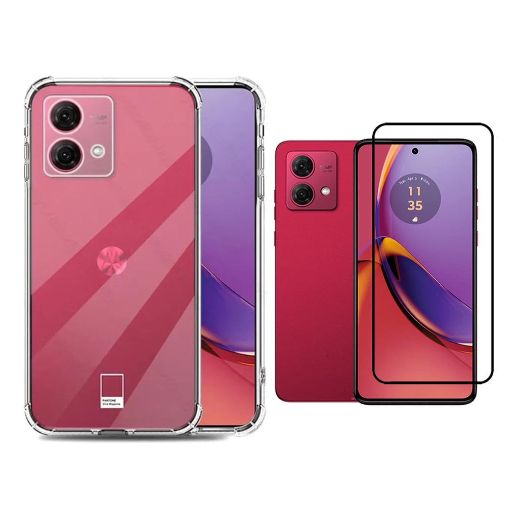 Capa Case Capinha Compatível Com Motorola Moto G84 5g + Película 3D Vidro Temper