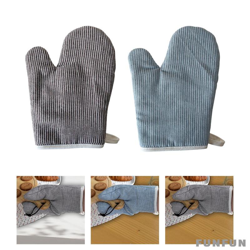 [2x Mitts De Cozinha 10,24 Polegadasx7,48 Polegadas Luvas De Suporte De Panelas Antiderrapantes Duráveis Forno De Algodão Para Churrasqueiras De Camping