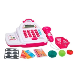 Caixa Registradora Mini Shopping Creative Fun Rosa Com Acessórios Multikids - BR1182