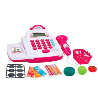 Caixa Registradora Mini Shopping Creative Fun Rosa Com Acessórios Multikids - BR1182 em Oferta na Shopee