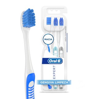 Escova Dental Oral-B Expert Gengiva Limpeza 3 Unidades