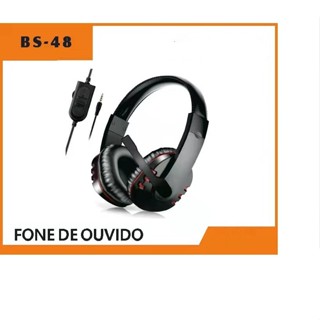 Fone de ouvido gamer com microfone luz rgb MING
