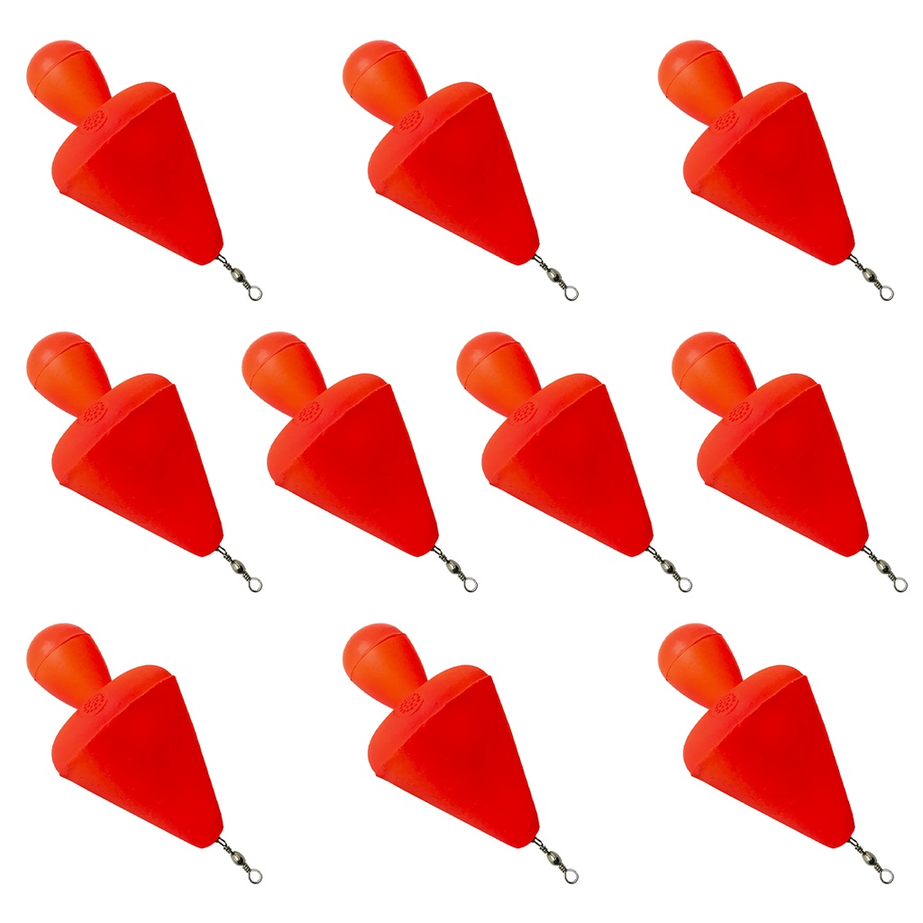 Kit 10pçs Bóia Inteligente Para Carpa Cabeçuda N°10 Summer em Oferta na Shopee