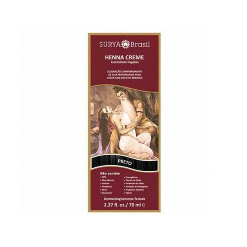 Henna Creme Natural Surya Preto em Oferta na Shopee