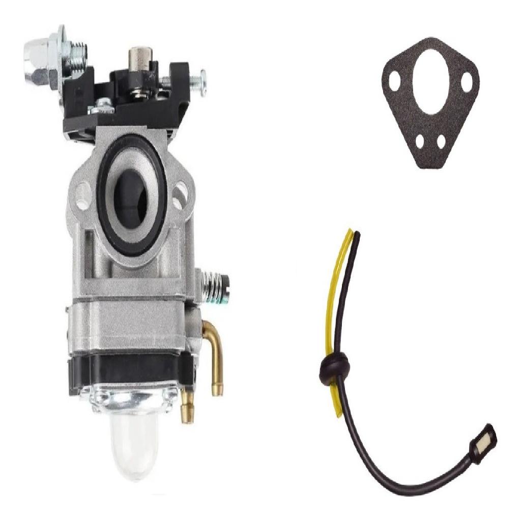 Carburador Roçadeira 43cc 52cc Toyama Branco Terra + Filtro