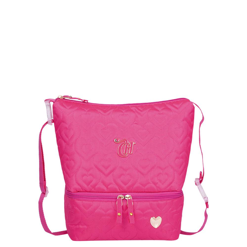 Lancheira 2 Compartimentos Capricho Crush Rosa - Home & Living