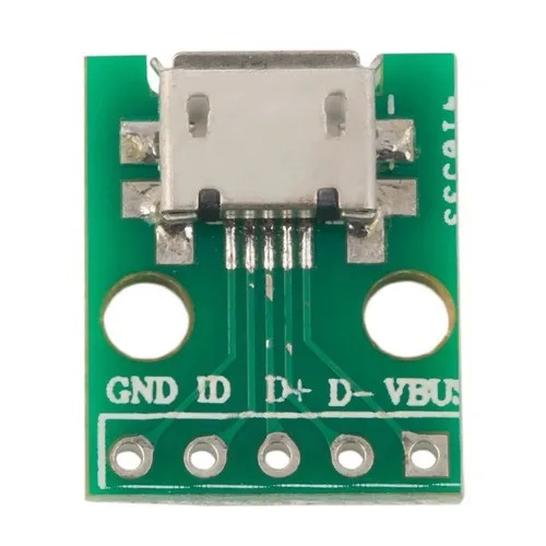 Modulo Adaptador Conector Micro Usb Femea para Dip Modulo Projetos Eletronicos