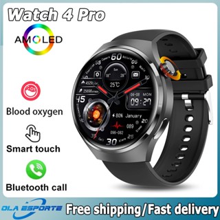 Relógio Original 4 Pro Smartwatch Homens BT Assistente De Chamada Sem Fio Voz Carregamento Feminino GPS Fitness Esportivo Para Huawei